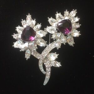 Nolan Miller Glamour Collection Fabulous Flower Pin/Warranty/NEW!